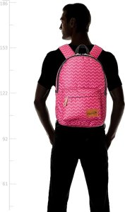 Mintra Printed 15 Liters Backpack - Pink Waves