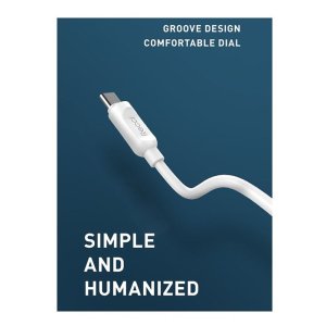 Recci RCK-05E Digital Display Wall Charger 2.4A - 2 Port - White