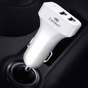 Earldom ES-131 Car Charger 2.4A - 2 Port - White