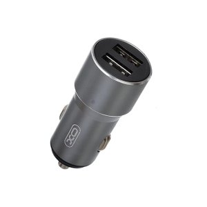 XO TZ09 Car Charger 2.4A 12W - 2 Port - Black