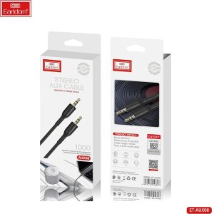 Earldom ET-AUX08 Stereo Audio Cable - 3.5 AUX - 1000mm - Black