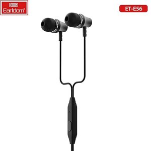 Earldom ET-E56 Wired Stereo Earphone With Mic - 1.2M - Black